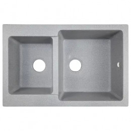 AZARIO кухонная мойка Ostin (770x510х190) Серая (сифон)
