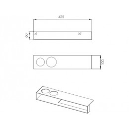 Лофт Урбан Металлическая подставка для стаканов
