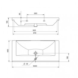 АКВАТОН Миранда-100 Умывальник