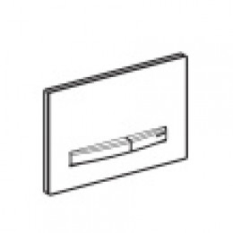 115.788.11.2 Sigma50 Смывная клавиша для двойного смыва, цвет белый/метал. хром