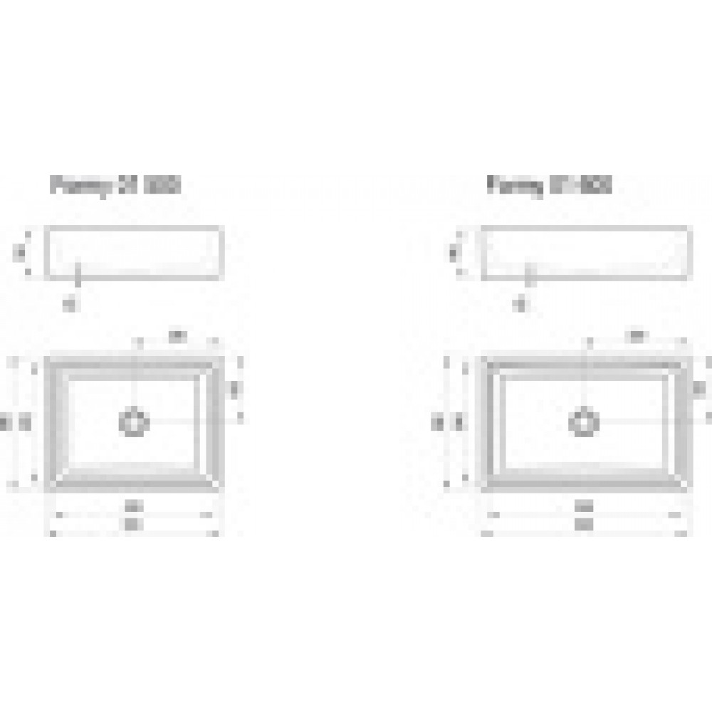 Умывальник FORMY 01 600 D без перелива