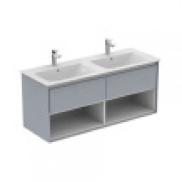 E0829EQ CONNECT AIR Подстолье для умывальника 120 см для подвесного монтажа, с 2-мя ящиками, система плавного закрытия.