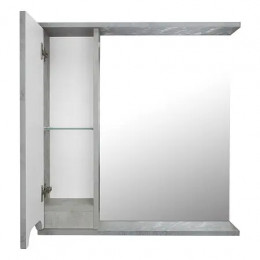 Зеркало-шкаф Florena 70 (600*700*135) левый Светлый Бетон