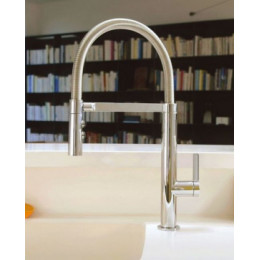 E23310-CP SPIRALE Смеситель для кухни с вытяжным изливом, хром