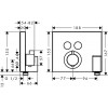 15765000 Термостат ShowerSelect, для 2 потребителей, СМ, с держателем