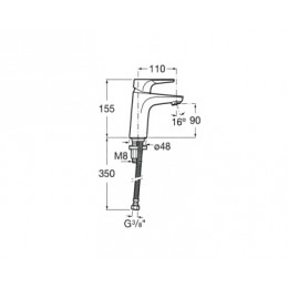 ATLAS Смеситель для раковины Cold Start
