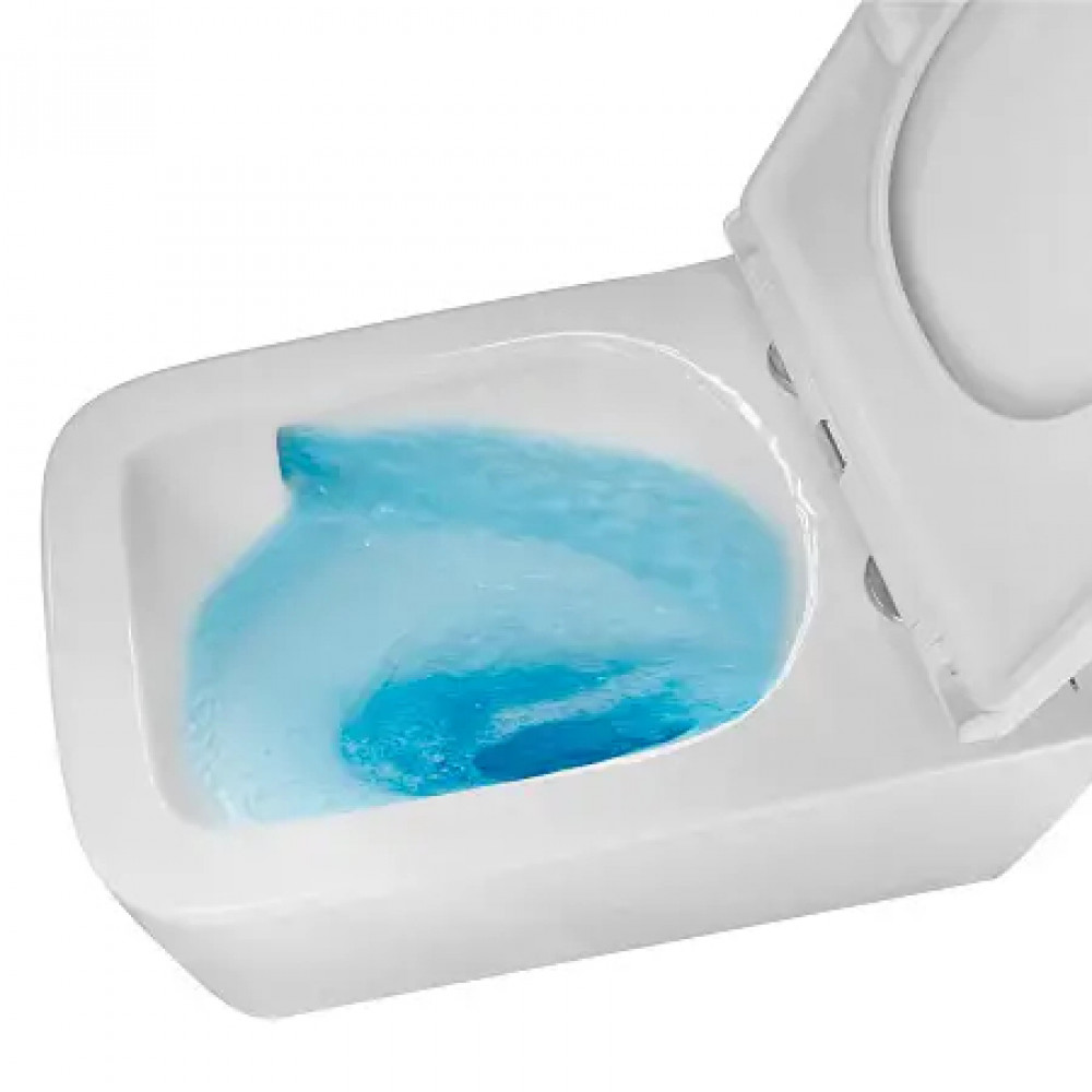 AZ-5104T-WHT VATER Унитаз подвесной с системой смыва Tornado в комплекте с быстросъемным сиденьем микролифт, дюропласт 520*360*350mm