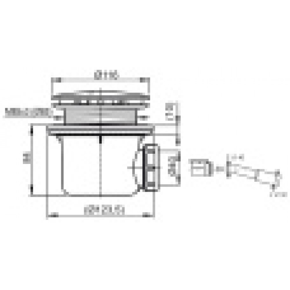 Сифон RAVAK PROFESIONAL 90 хpом