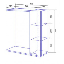 Зеркало-шкаф Mari 60 без светильника