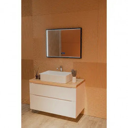 AZARIO зеркало Эдисон - МЕТЕО 800х600 бесконтактный сенсор, погодный модуль