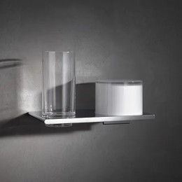 11553019000 Edition 400 Двойной держатель со стаканом и дозатором жидкого мыла