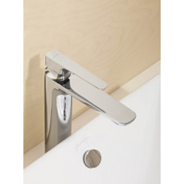 E72337-CP ALEO+ Высокий смеситель на умывальник с дк, хром