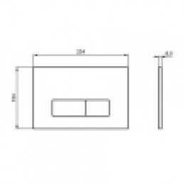 R0121A6 OLEAS™ M2 Механическая панель смыва (черная)
