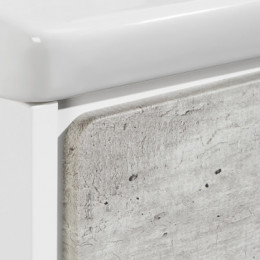 RONDA Модуль д/раковины 700 мм, бетон/белый матовый (подходит раковина Gap Original)