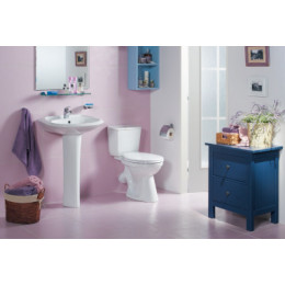 Унитаз-компакт "Бриз" (эконом: 1-реж., полипроп)