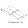 Либерти 100 Столешница Дуб Эльвезия