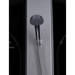 Душевая кабина CS-5180-13L G, 100*80*215 низкая, серая, прямоугольная, стекло 4мм, поддон 13 см