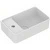 T299501 STRADA II Guest Асимметричный умывальник 45 см (платформа и отверстие под смеситель слева), для монтажа с дизайн-сифоном