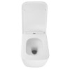 AZ-5104T-WHT VATER Унитаз подвесной с системой смыва Tornado в комплекте с быстросъемным сиденьем микролифт, дюропласт 520*360*350mm