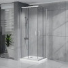 AZ-R36-100-CH-CL Душевое ограждение VIENNA SQP-100х100х195-CH-CL, прозрачное стекло 6 мм, профиль хром