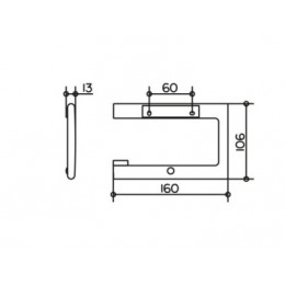 11562010000 Edition 400 Держатель для туалетной бумаги открытый хром