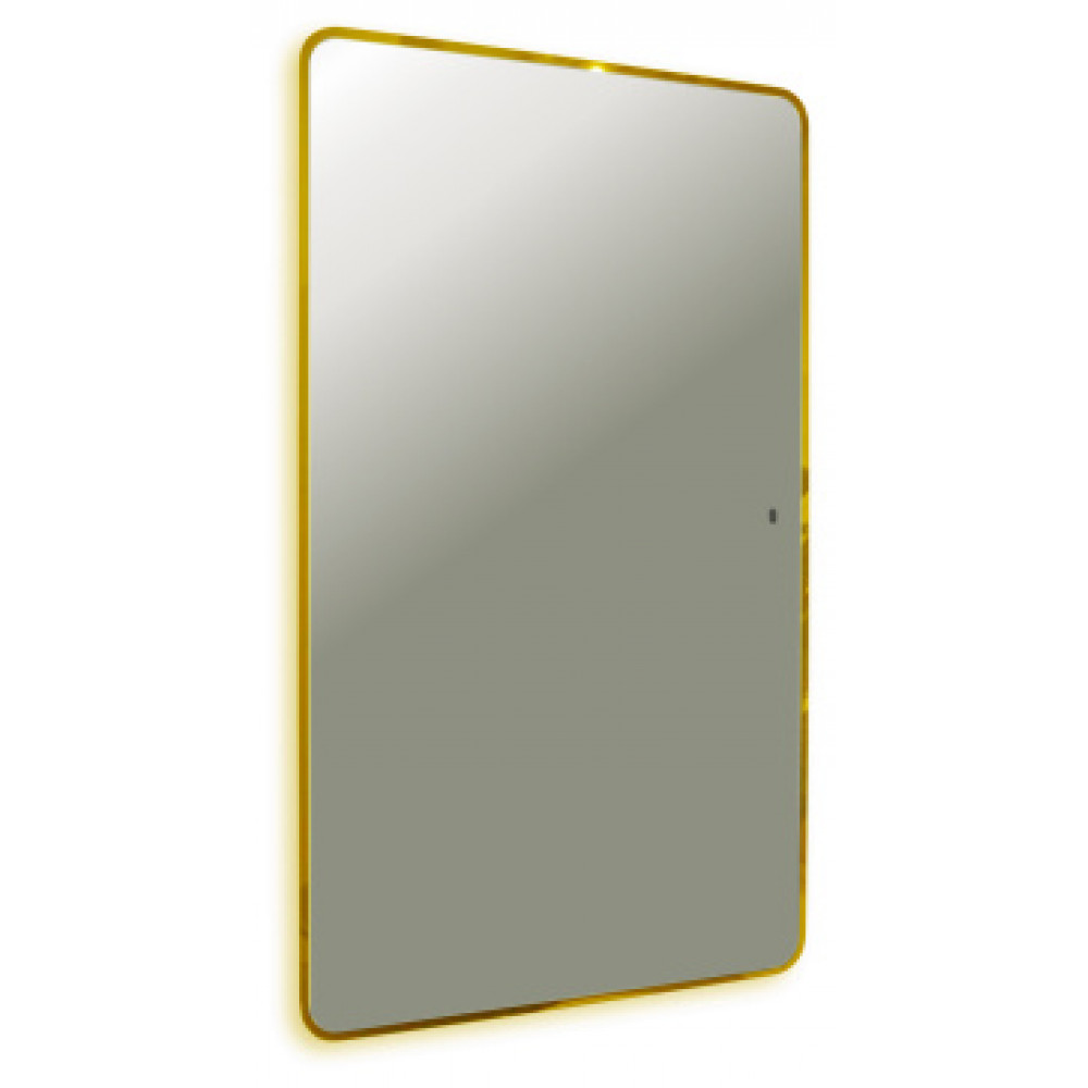 AZARIO зеркало INCANTO-GOLD 600х1000 бесконтактный сенсор, гор./верт.