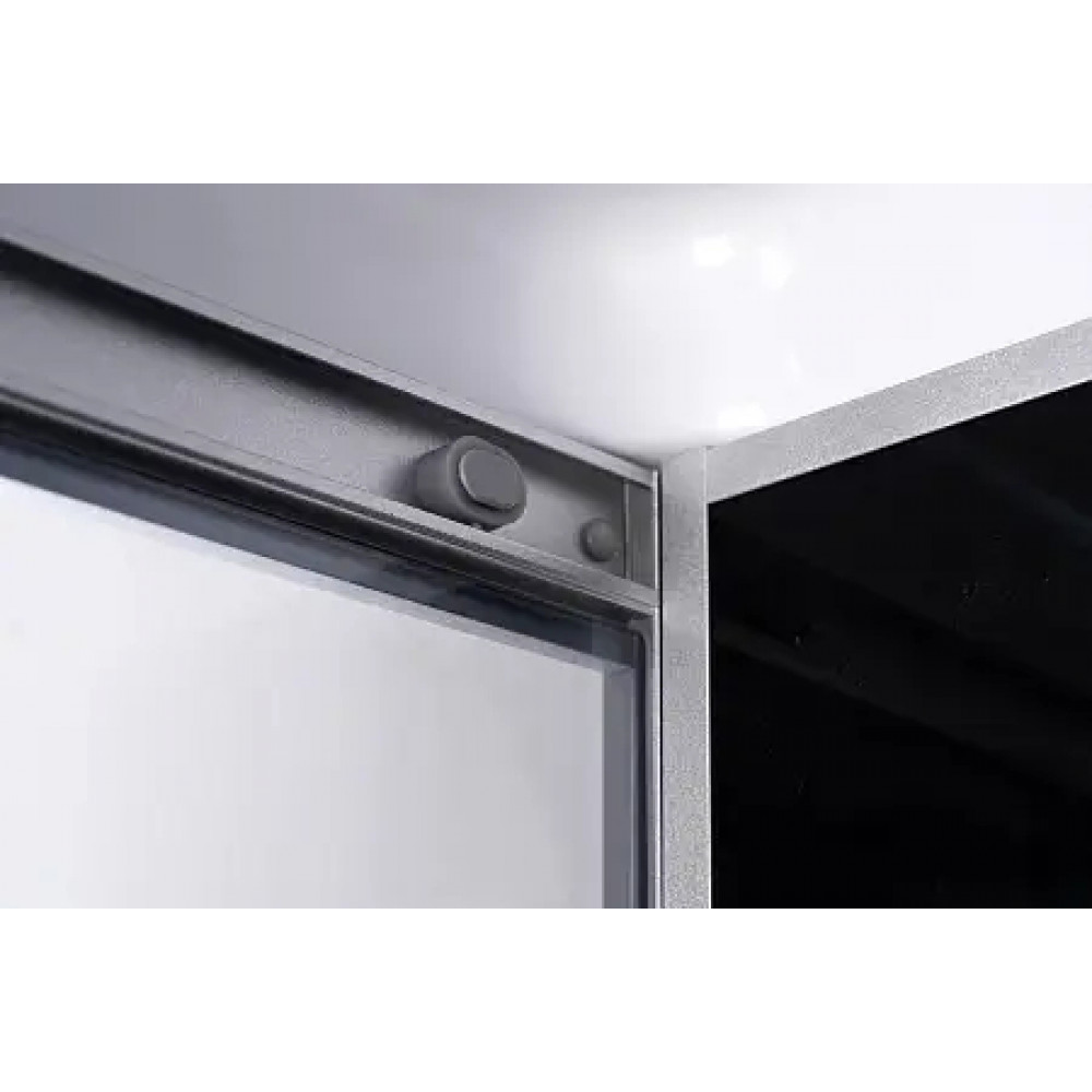 Душевая кабина CS-5180-13L G, 100*80*215 низкая, серая, прямоугольная, стекло 4мм, поддон 13 см