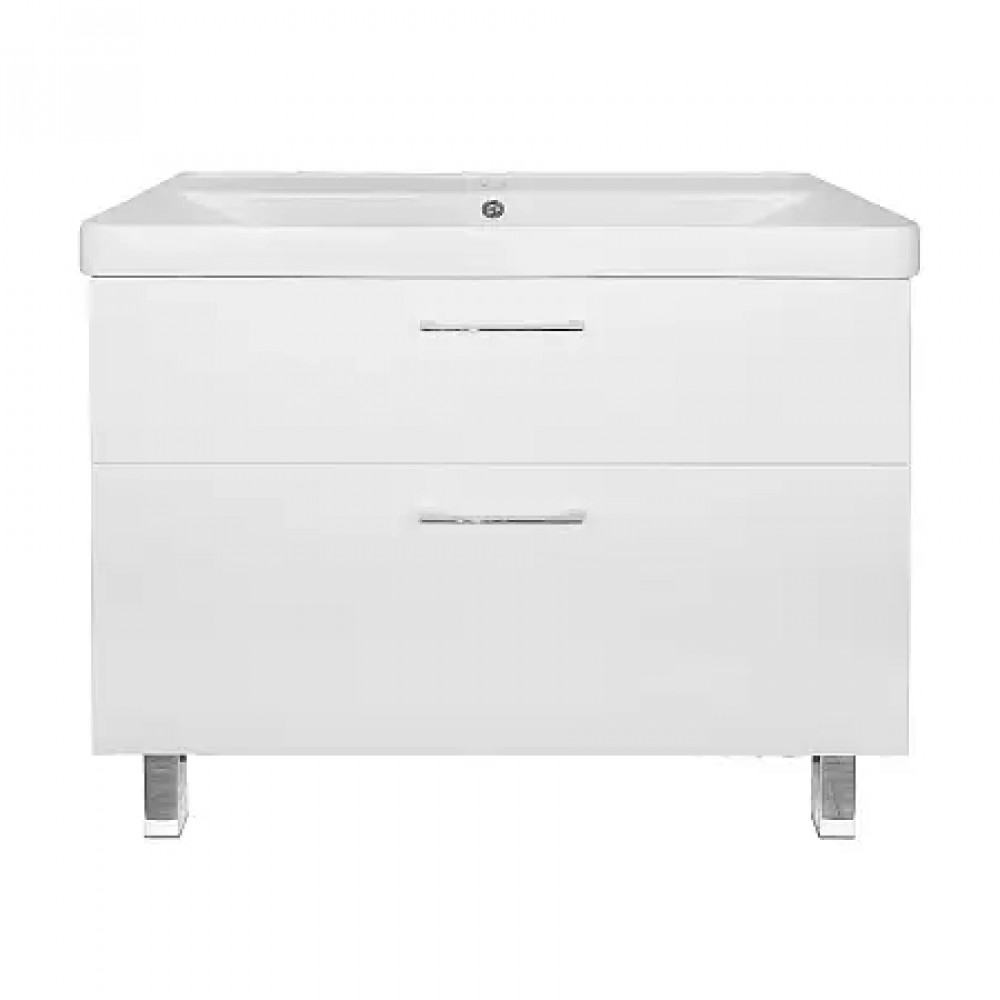 Комплект Тумба Ника 90 Н (900х475х850) Напольная с раковиной Monte 90