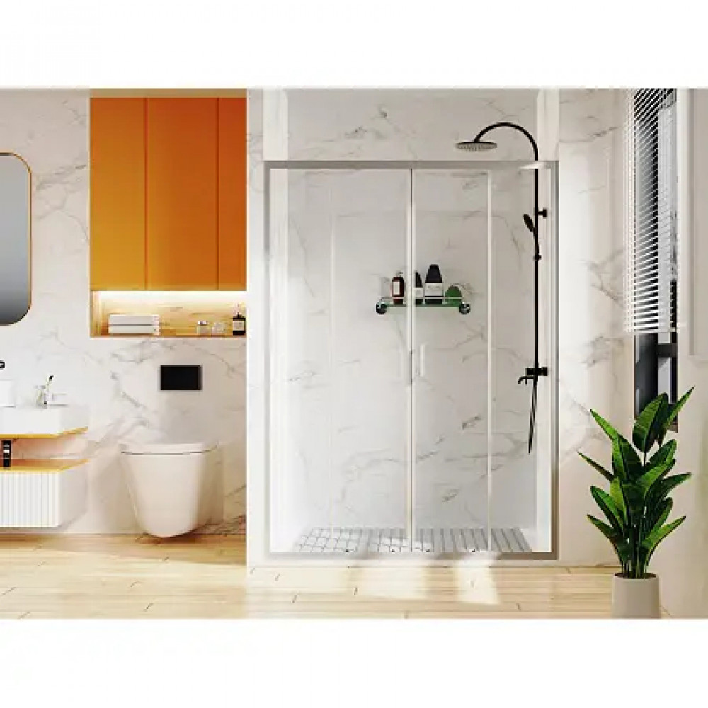 AZ-362K2-170-MGR-CL Душевое ограждение TOKYO DRO-170х195-MGR-CL, прозрачное стекло 6 мм, профиль матовый графит