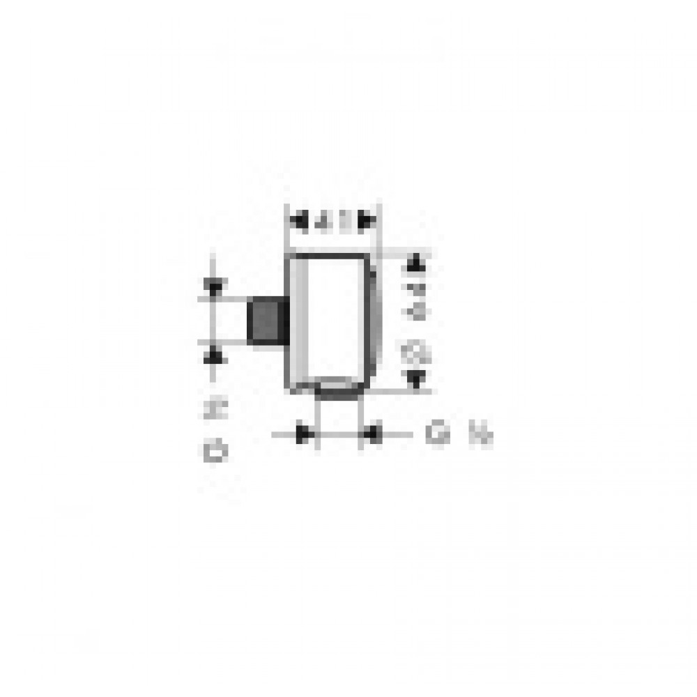 16884000 Axor Montreux Fixfit шланговое подсоединение, ½’