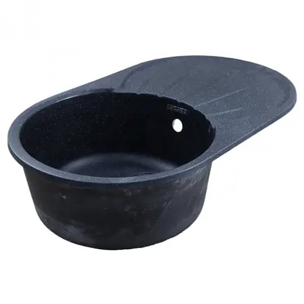 AZARIO кухонная мойка Perla (730x450x190) Чёрная (сифон)