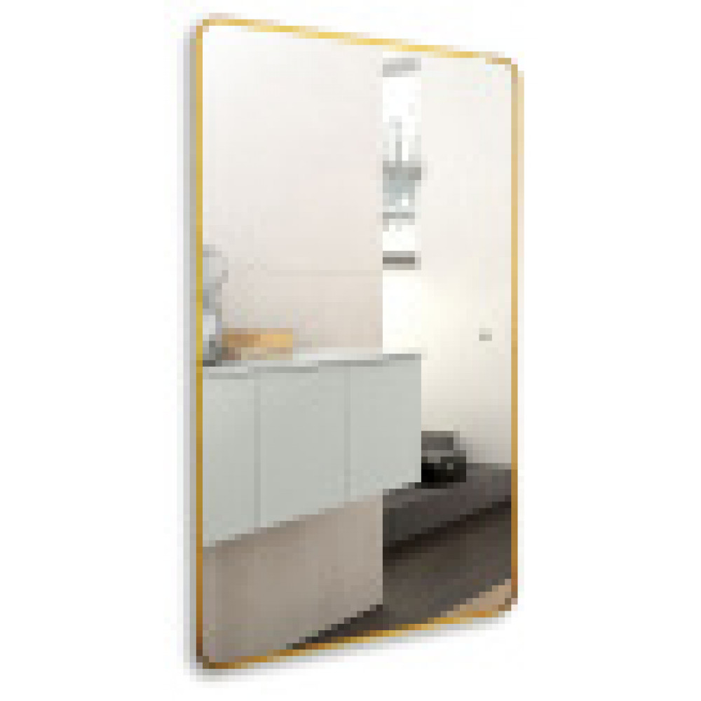 AZARIO зеркало INCANTO-GOLD 600х1000 бесконтактный сенсор, гор./верт.