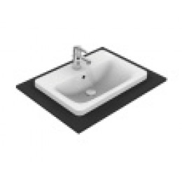 E504401 CONNECT Прямоугольный встраиваемый на столешницу умывальник 58х42 см