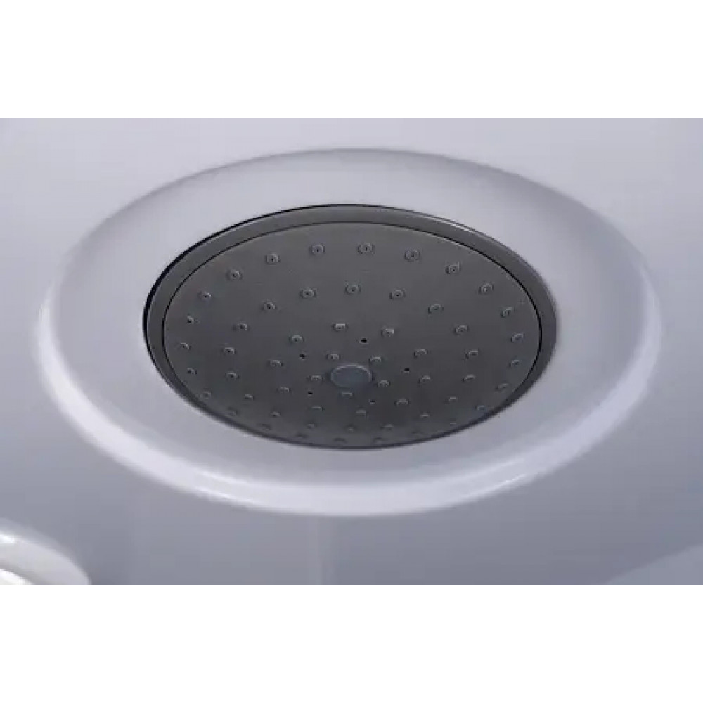 Душевая кабина CS-5180-13L G, 100*80*215 низкая, серая, прямоугольная, стекло 4мм, поддон 13 см