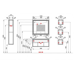 Уэльс Шкаф навесной NEW