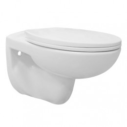 Сет LORANTO Инсталляция + Fredo Подвесной безободковый унитаз с сиденьем микролифт (soft close) полипропилен