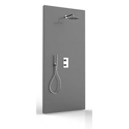 TETIS Комплект: смесит.д/душа 2 вых.+Z00130,верх. душ Ø 250 мм, ручной душ ZEN с водорозеткой,шланг 150 см, цвет хром