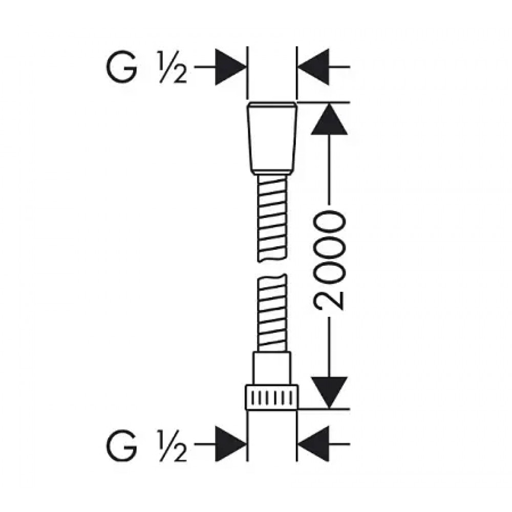 28264000 Душевой шланг Metaflex 2 m