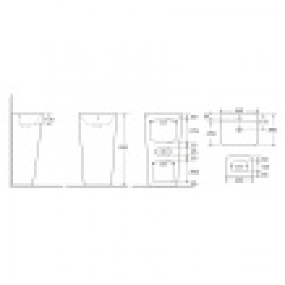FRETTA SQUARE Раковина напольная отдельностоящая прямоугольная. Размер 440х380х835 мм