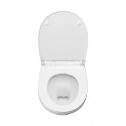 Пэк "Бореаль" rimless (подвес. безободковый унитаз с тонким сиденьем, инсталляция, панель черн. матт)