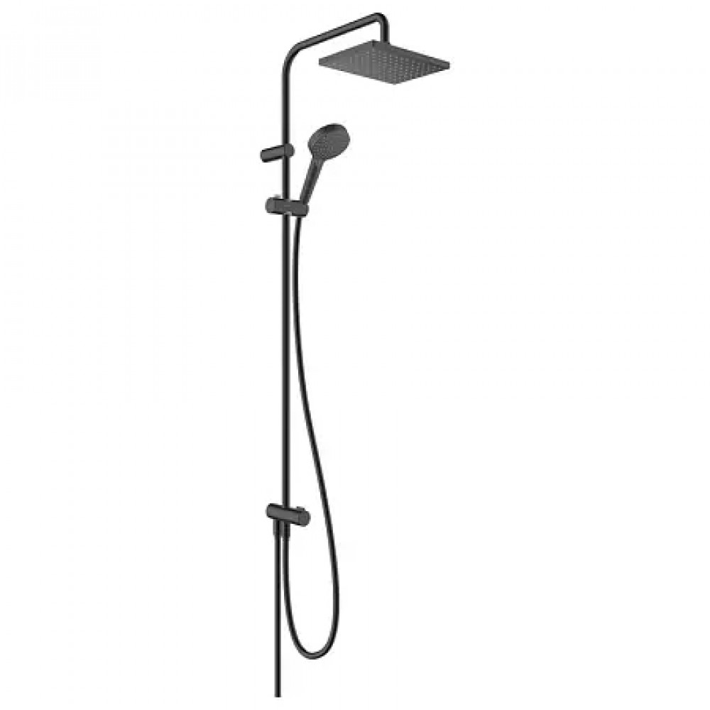 26289670 Vernis Shape Showerpipe 230 1jet Reno EcoSmart, матовый черный