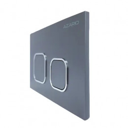 AZARIO NEW-TS Клавиша смыва AZ-ABS-002-GG САТИН (квадратная) пластик, 245х162,5х28,3мм (инст. AZ-G12 и AZ-TS006T)