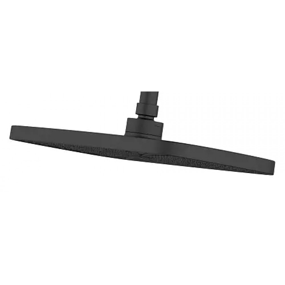 Conda Душевая система с квадратным тропическим душем, черный матовый