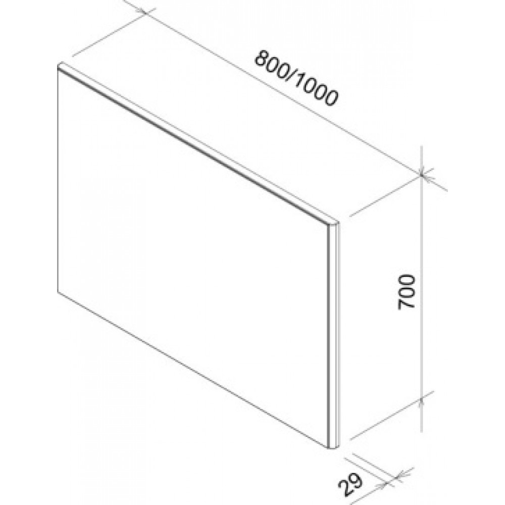 ХХ Зеркало Ring 1000 белое
