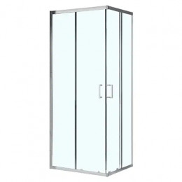 AZ-R36-100-CH-CL Душевое ограждение VIENNA SQP-100х100х195-CH-CL, прозрачное стекло 6 мм, профиль хром