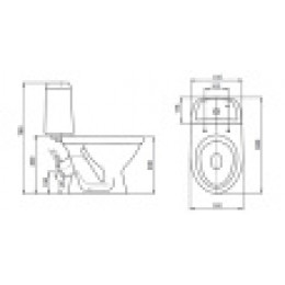 Унитаз-компакт Прайм бел.