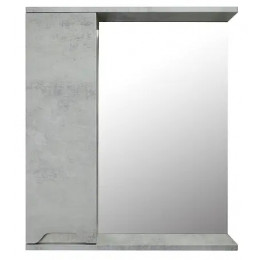Зеркало-шкаф Florena 60 (600*600*135) левый Светлый Бетон
