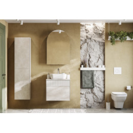 Санта-Барбара 60 Зеркальный шкаф  левый графит