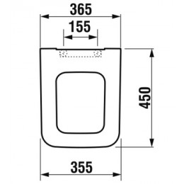 PURE Сиденье с крышкой к унитазу, стальные петли, микролифт, быстросъемное