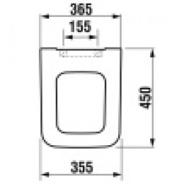 PURE Сиденье с крышкой к унитазу, стальные петли, микролифт, быстросъемное